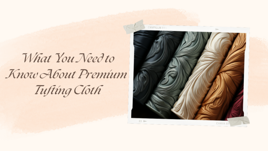 What You Need to Know About Premium Tufting Cloth